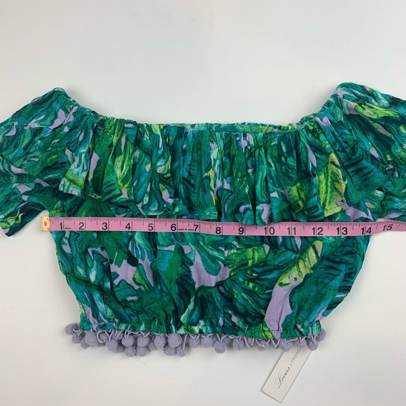 Lovers + Friends lilac palm Alicia crop top - Picture 7 of 8